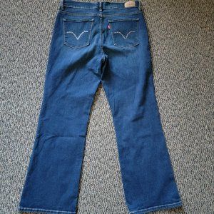 Levi's 512 Slimming Women's Vintage Well Loved Bootcut Jeans Size 14 S/C